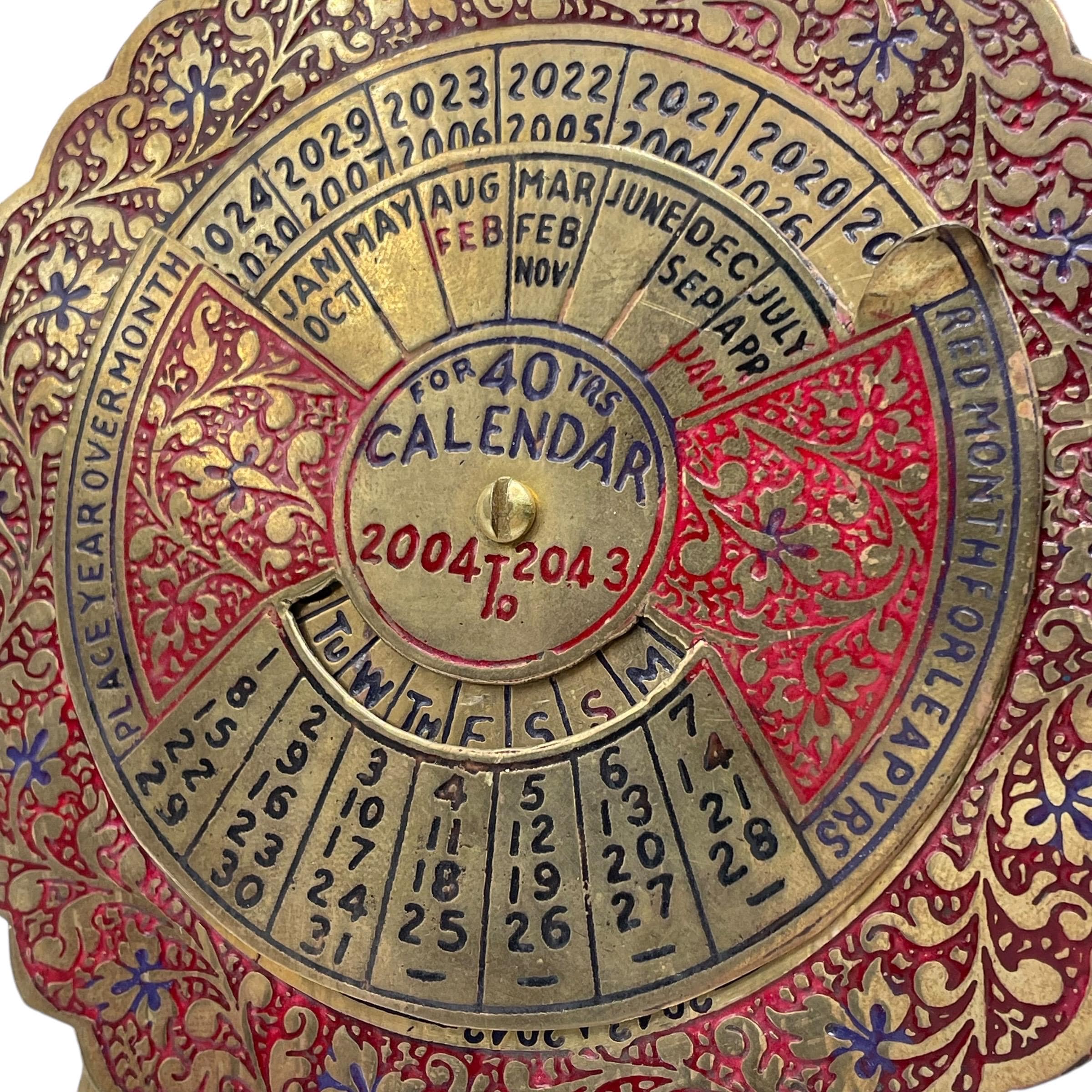 Vintage - Brass - Perpetual / Manual Dial Calendar - 40