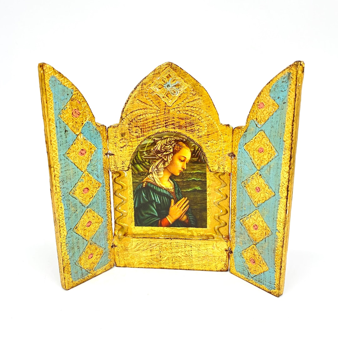 Vintage - Firenze - F. Lippi Madonna Italian Florentine Gilt Tole ...