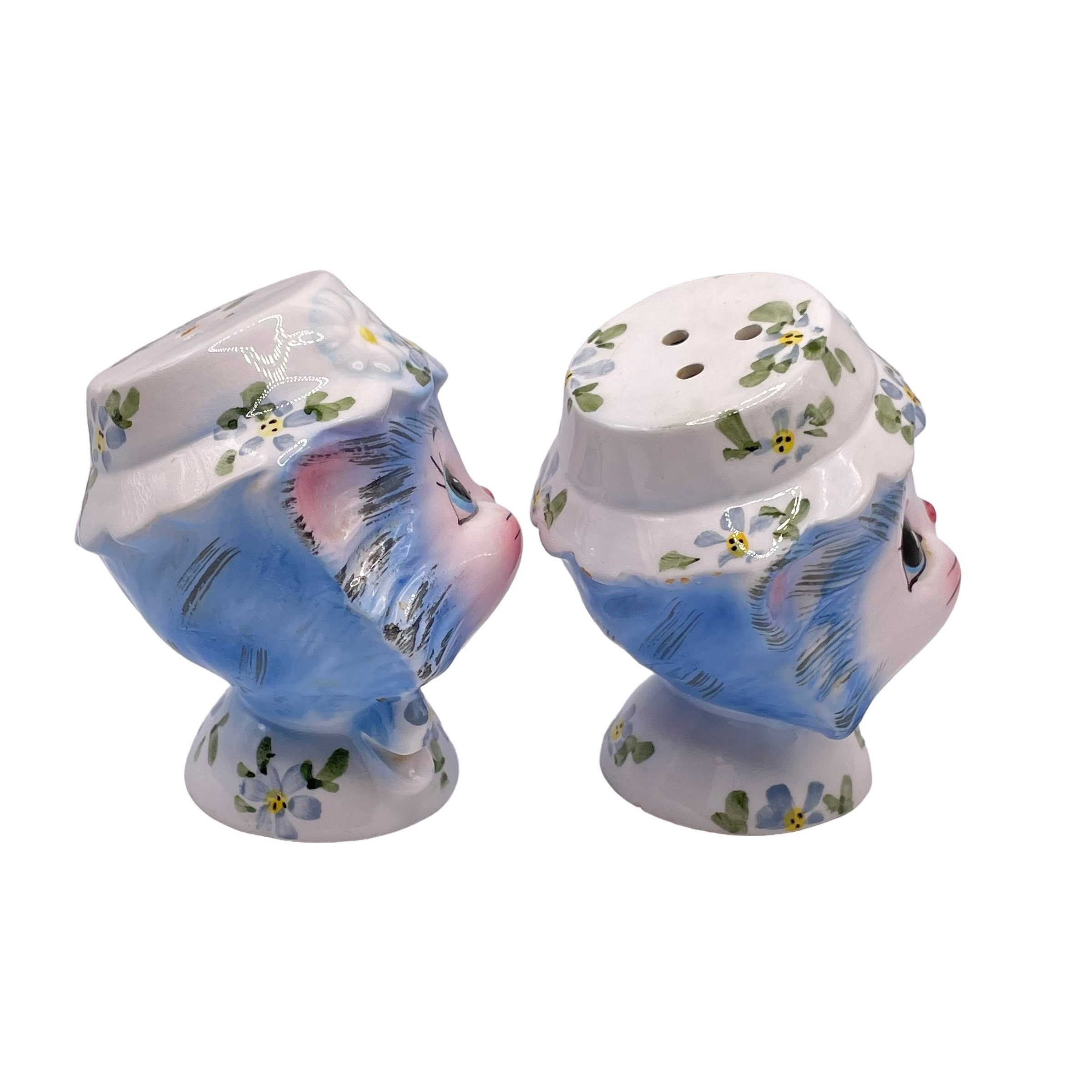 Vintage - Lefton #1525 - MISS PRISS - Salt & Pepper Shakers