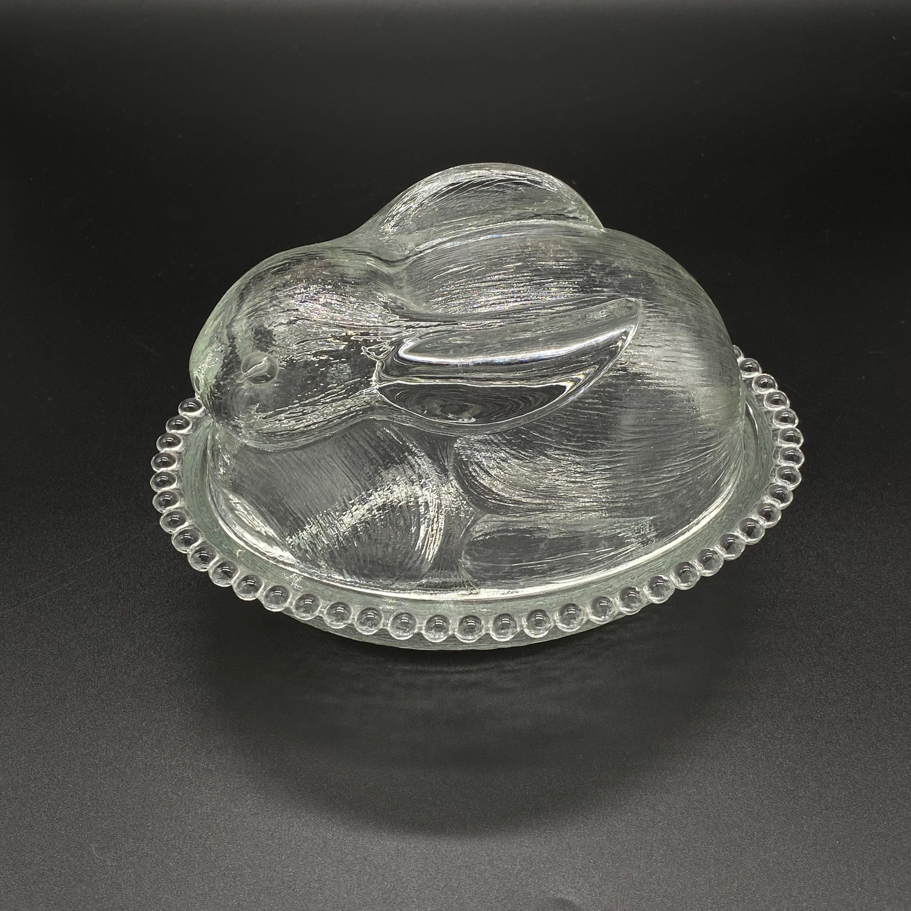 Vintage Indiana Glass Nesting Rabbit / Bunny Rabbit / Etsy