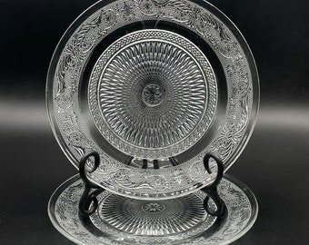 Vintage Iittala Finland Solaris Crystal Glass Dinner Plate. Design