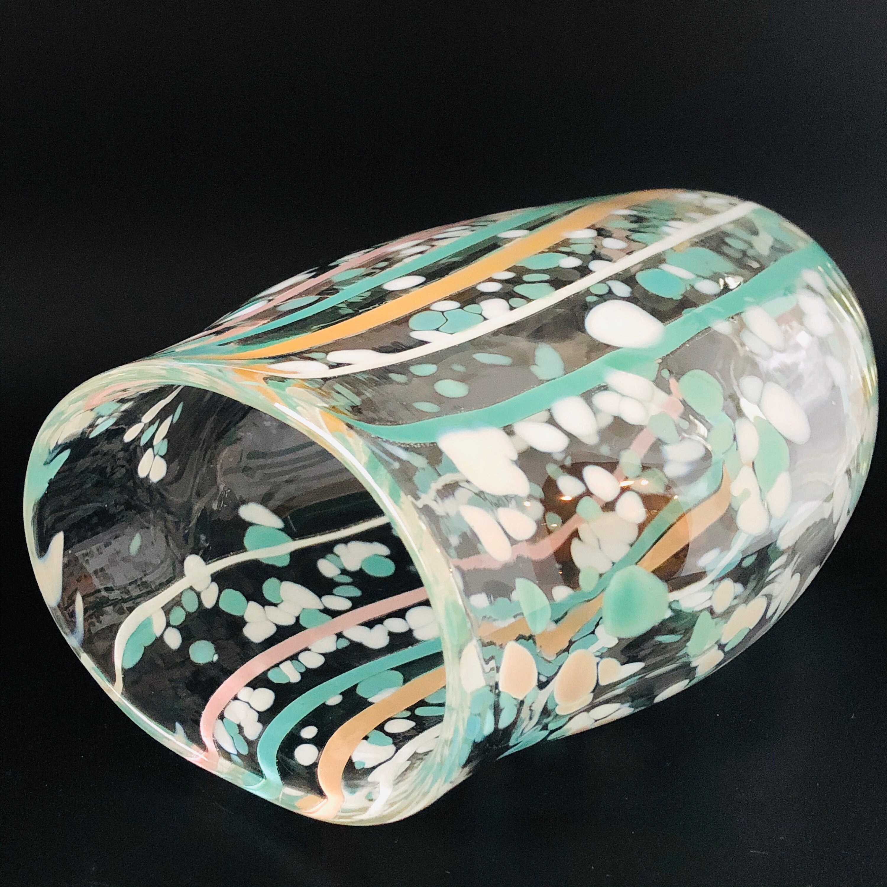 Vintage John Burchetta Glass Art Signed Piece Hand Blown Art Etsy UK