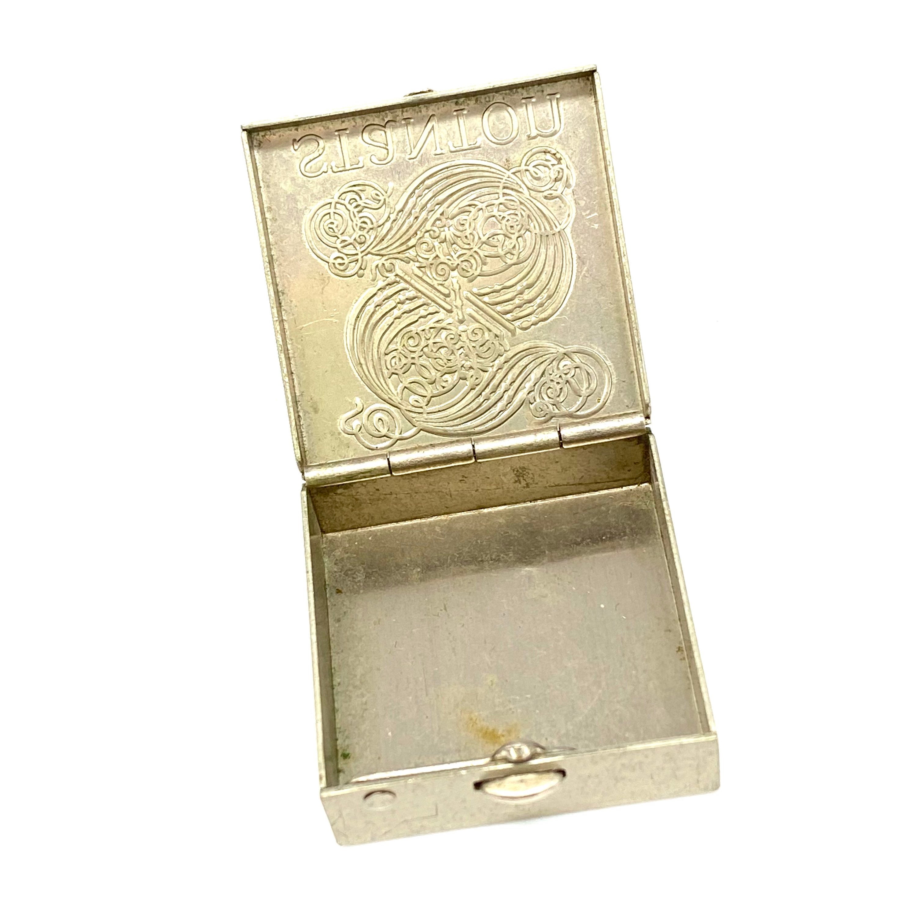 彫刻・オブジェ Vintage London Hallmark 1984 Pill Box Vintage 1960's Sterling Silver Bangle by Walker and Hall