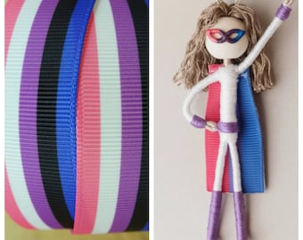 Genderfluid Superhero Doll / Genderfluid Pride / Genderfluid Ornament