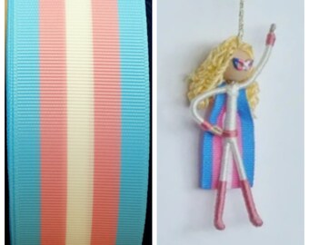 Original Trans Superhero Ornament / Trans Superhero / Transgender Ornament