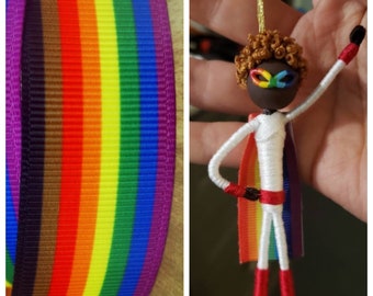 Custom Philadelphia Pride Superhero / Philadelphia Pride Ornament / Philadelphia Pride