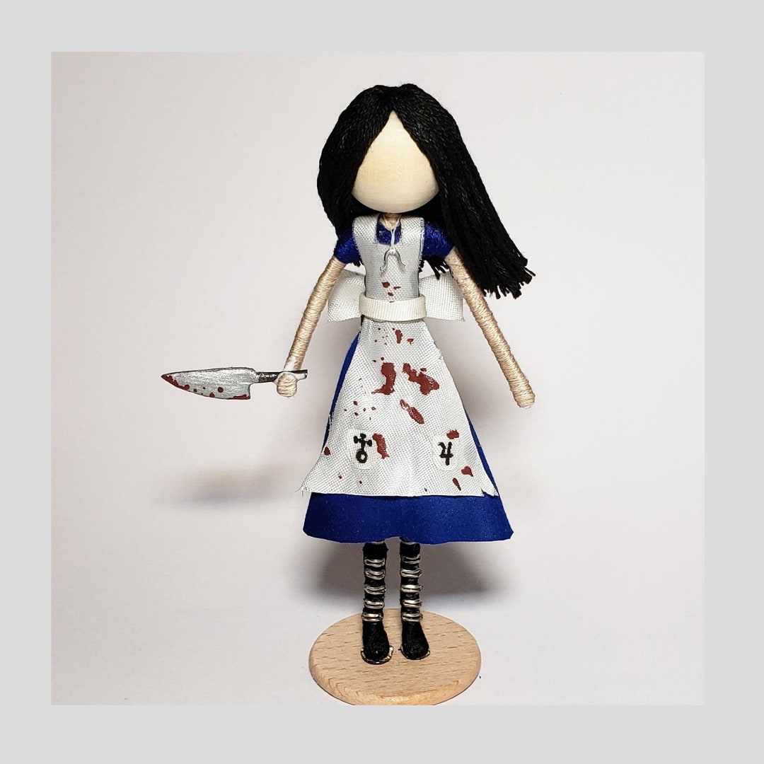 Custom made American Mcgee's Alice POP! vinyl figure with original Alice in  Wonderland figure.