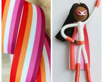 Custom Lesbian Superhero / Lesbian Pride / Lesbian Ornament / Lesbian Gift