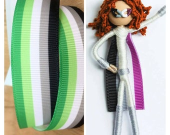 Aromantic Superhero Doll / Aromantic Pride / Aromantic Ornament