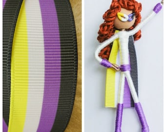 Custom Non-Binary Superhero / Non-Binary Pride / Non-Binary Ornament