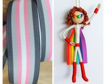 Demi-girl Superhero Doll / Demi-girl Pride / Demi-girl Ornament