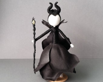 Maleficent Inspired Flower Fairy Doll