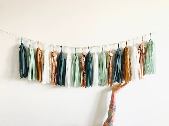 Choose Your Colors Custom Tassel Garland Diy Kit Wedding