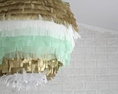 the pom lantern DIY kit ...  small ...  fringe edition ... tissue paper lantern // pinata // party decor