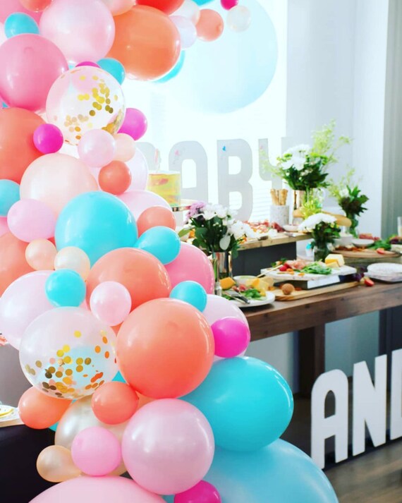 Balloon Garland Kit Rose Gold Balloon Arch Bachelorette Etsy