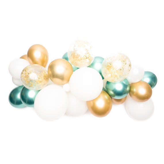 Balloon Garland Kit - Hunter Eucalyptus Sage Green Gold Balloon Arch / Bachelorette / Tropical Wild One / Wedding / Bridal Shower Il_570xn
