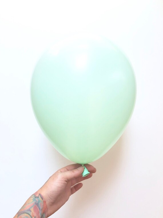 Matte Pastel Green Balloon Mint Birthday Party Decoration Teal
