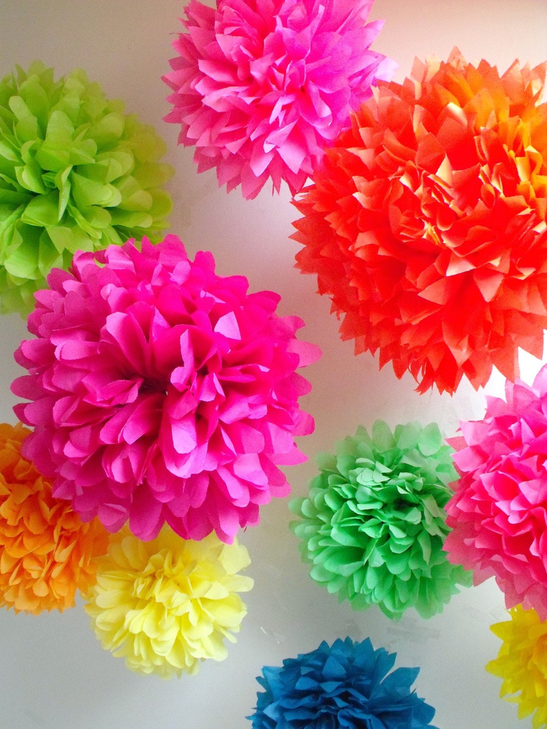 paper pompom flower paper pompom flower
