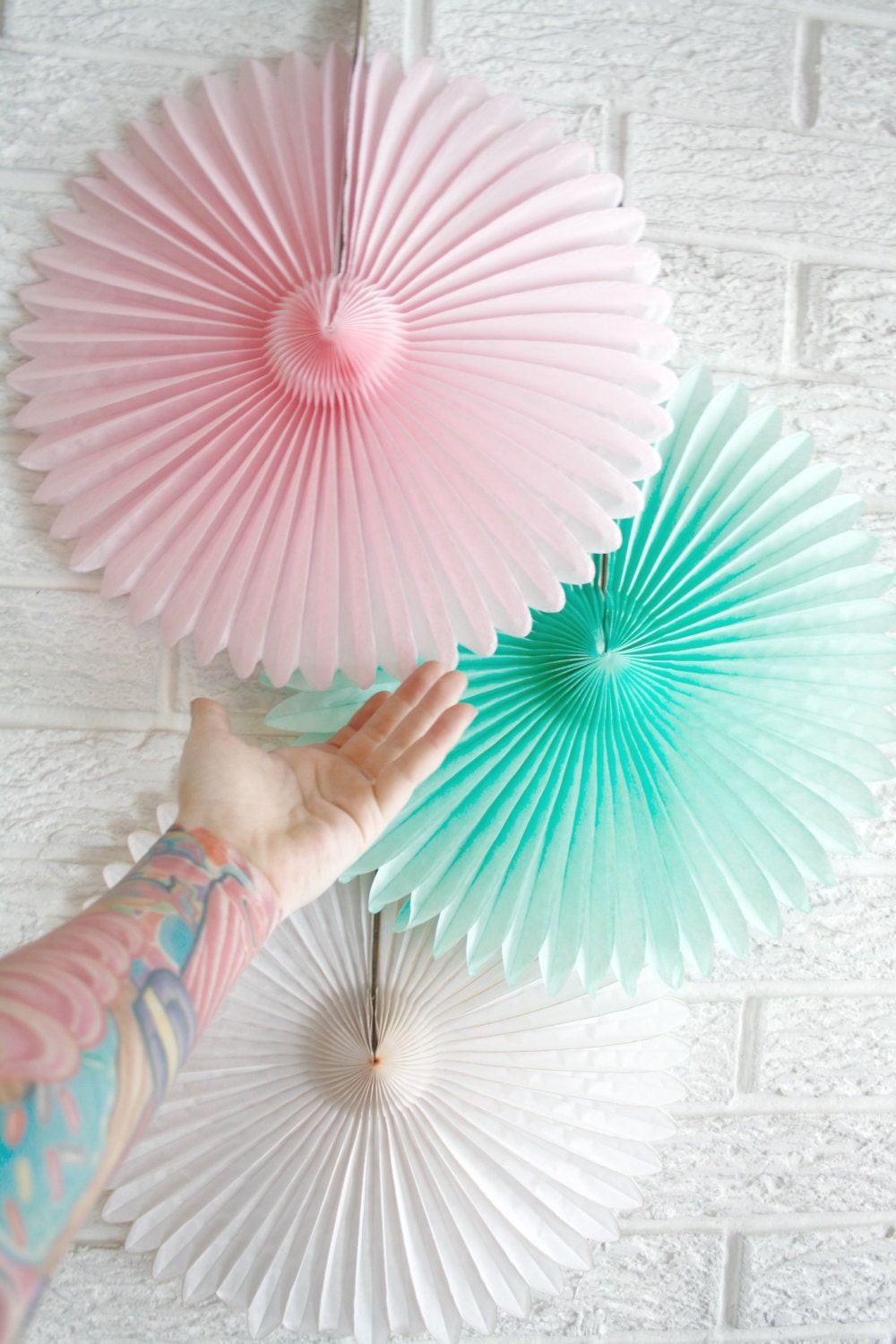 Party Decor Paper Fans Pick Your Colors Weddings Etsy