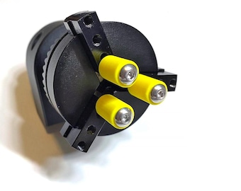 Small Cylinder Chuck Grips - Bolt on to Master Carrier Jaws with 3mm, 4mm or Versa-Jaw Style Mounting - Rotary Laser Engraving - 14mm Tall