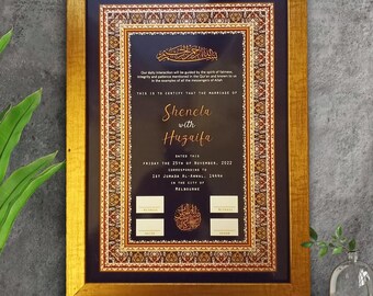 Islamic Nikkah Certificate