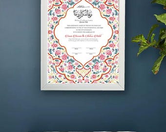 Islamic Nikkah Certificate