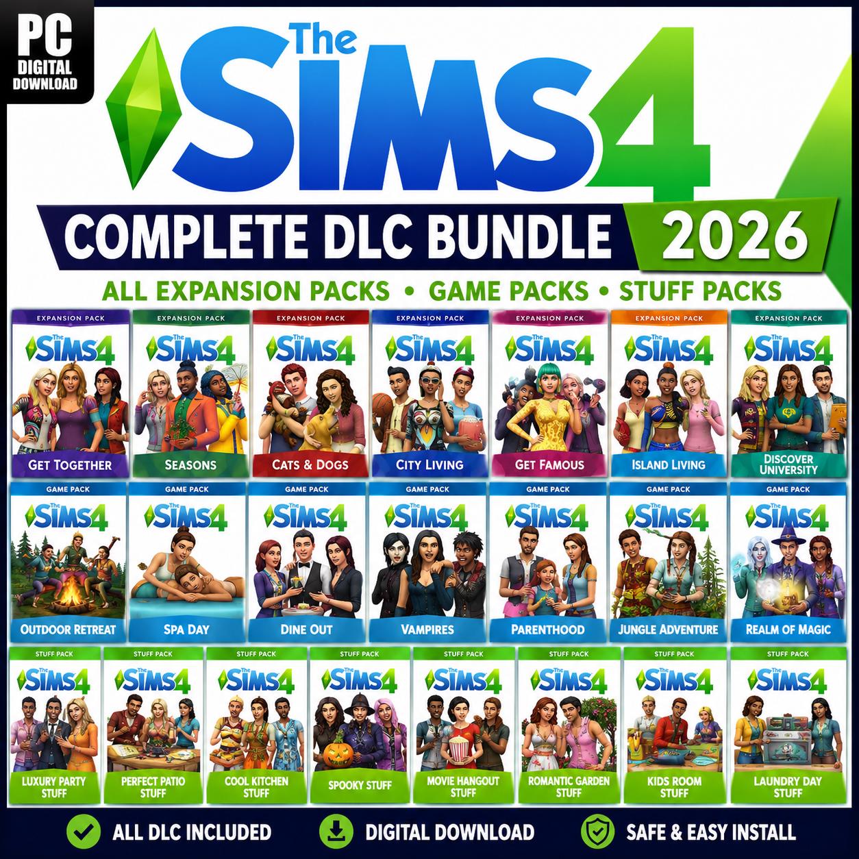 The sims 4 expansion packs - Etsy 日本