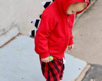 toddler boy red hoodie