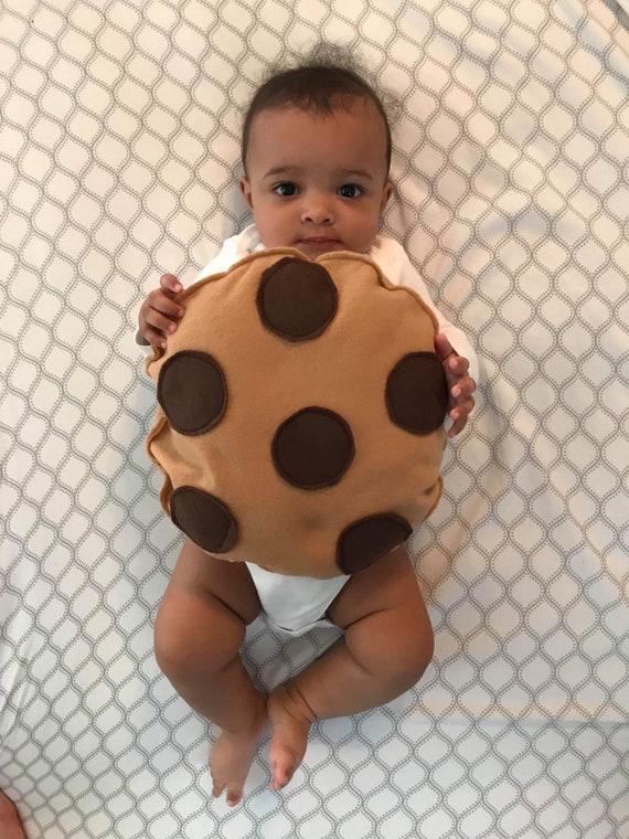 Gadpiparty Unisex Cookie Costume Chocolate Chip Cookie Costume Funny Food Halloween Costume for Toddler Adults Women Men Family Cosplay Party Prop