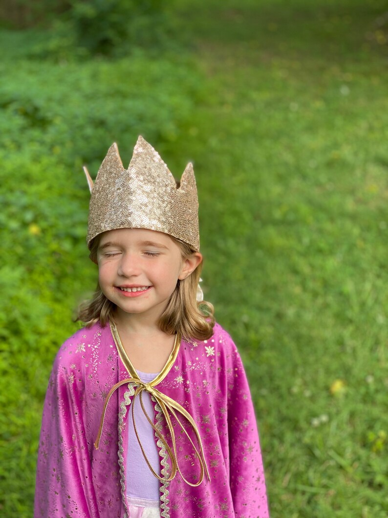 Magical Princess Cape Gold Crown