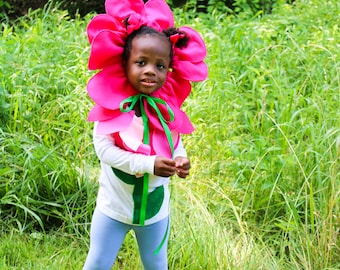 Déguisement fleur rose