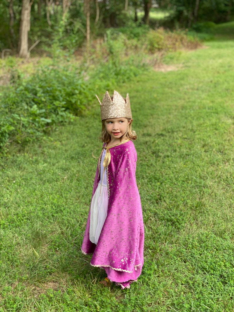 Magical Princess Cape Gold Crown