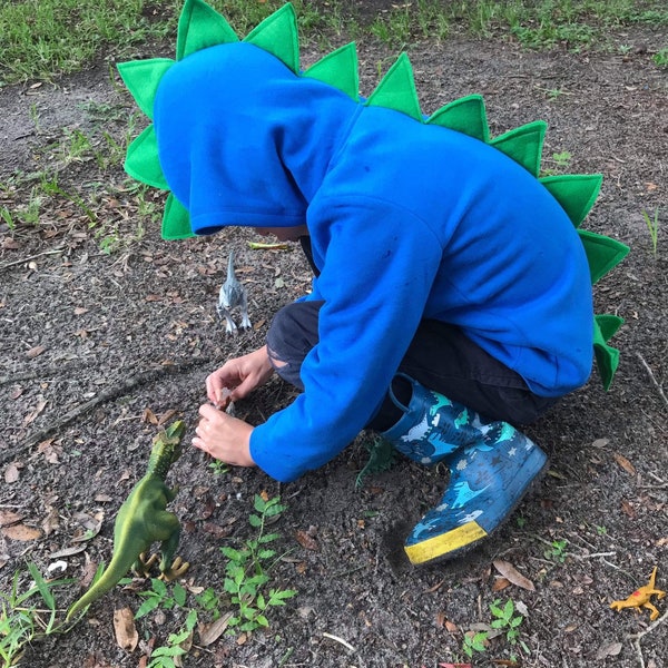 Dino hoodie with tail