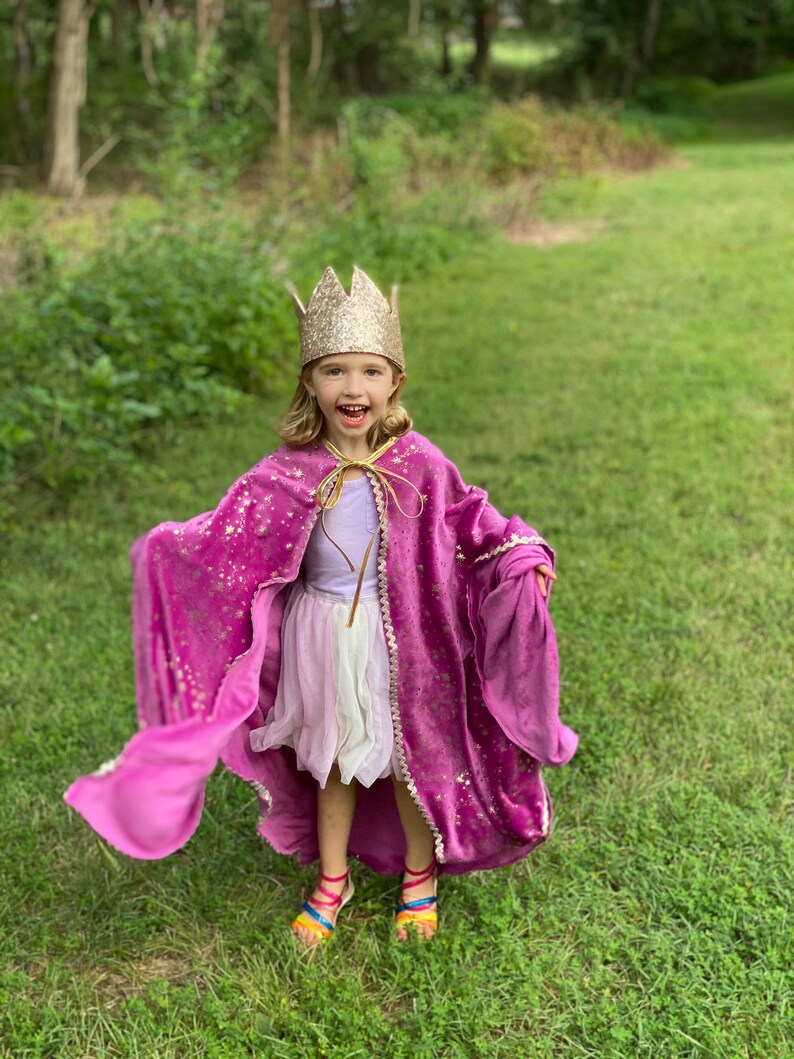 Magical Princess Cape Gold Crown