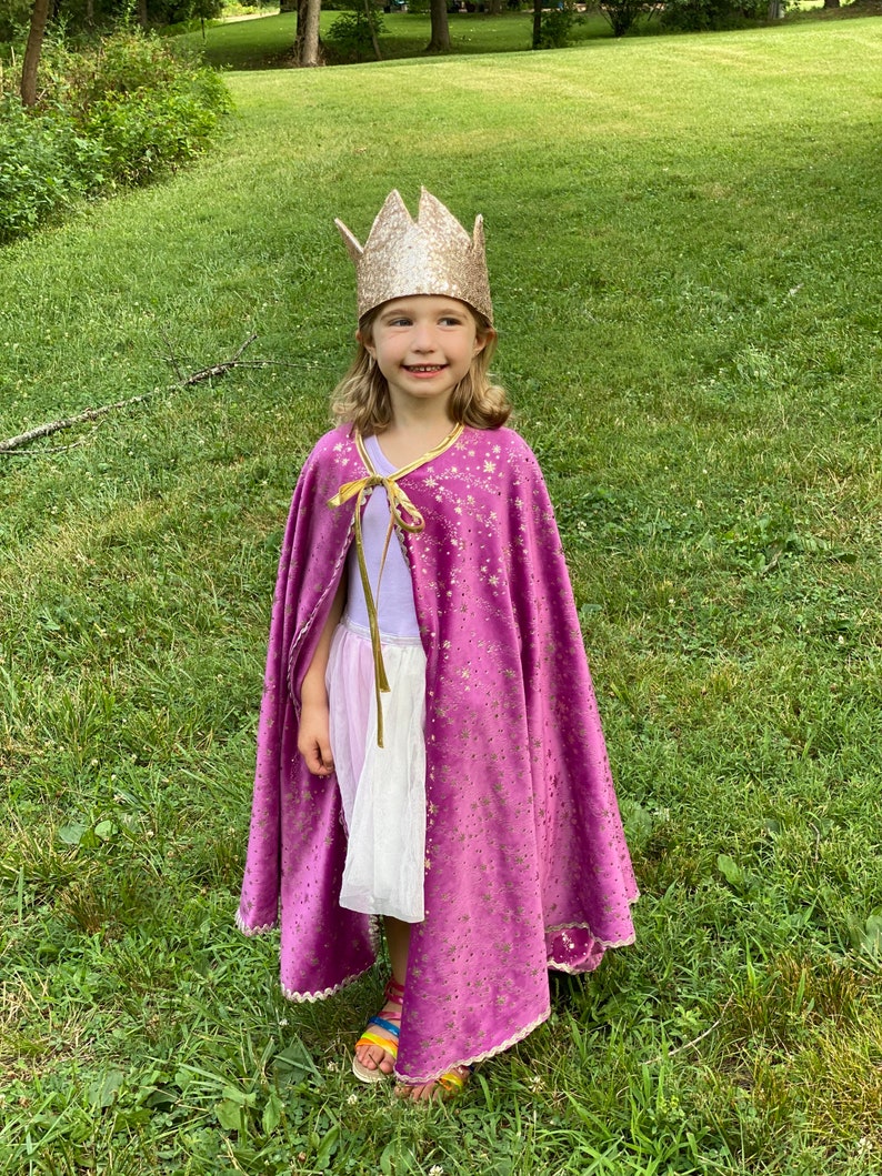 Magical Princess Cape Gold Crown