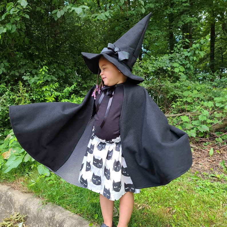 Witch Cape Hat black cat skirt