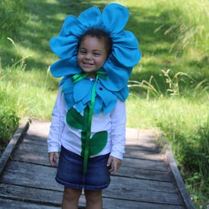 Blue flower Costume