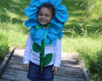 Blue flower Costume