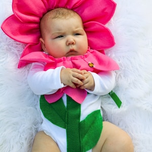 Pink Dahlia flower costume, flower headband