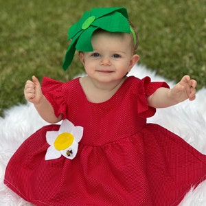 Strawberry Costume , strawberry outfit , strawberry birthday , kids Halloween , strawberry gifts