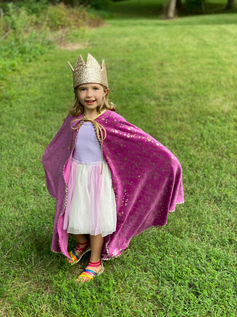 Magical Princess Cape Gold Crown