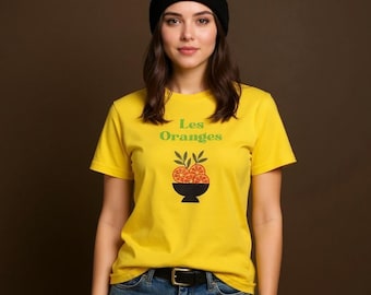 Les Oranges Graphic Tee - Retro Fruit Lover T-Shirt