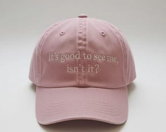 「It's Good To See Me Isn't It」刺繍入りベースボールキャップ、クリスマス映画「Wicked」刺繍入り帽子、ミュージカル映画ギフト、「Change For Good」帽子