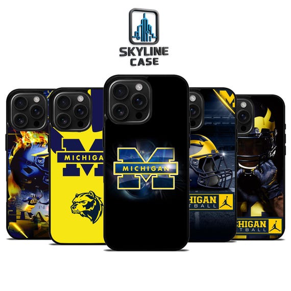 Blue Yellow Football Phone Case, Sport Fan iPhone 17 16 15 14 13 Pro Samsung S25 S24 S23 FE Fold 7 6 5 Google Pixel 10 9 8 7 Pro XL