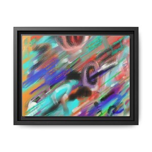 Abstract Multi-Color Canvas Print, Modern Wall Art, Home Decor, Colorful Framed Art, Unique Art Piece
