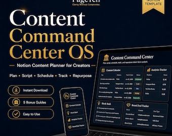 Notion Content Planner for Creators Social Media Calendar TikTok Reels YouTube Shorts Template