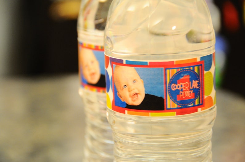 Football Water Bottle Label