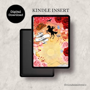 Romance Kindle Insert | Digital Download | Cowboy Romance | Kindle Printable | Clear Case Kindle Insert