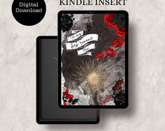 Dark Romance Kindle Insert | Digital Download | Dark Romance Digital Download | Clear Case | Dark Romance Digital Print