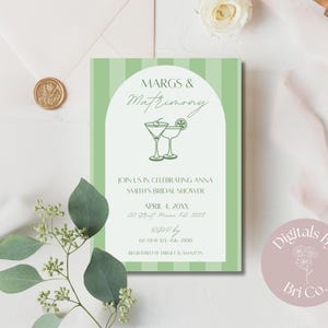 Margs & Matrimony Bridal Shower Invitation | Editable Canva Template | Fiesta-Themed Shower | Digital Download